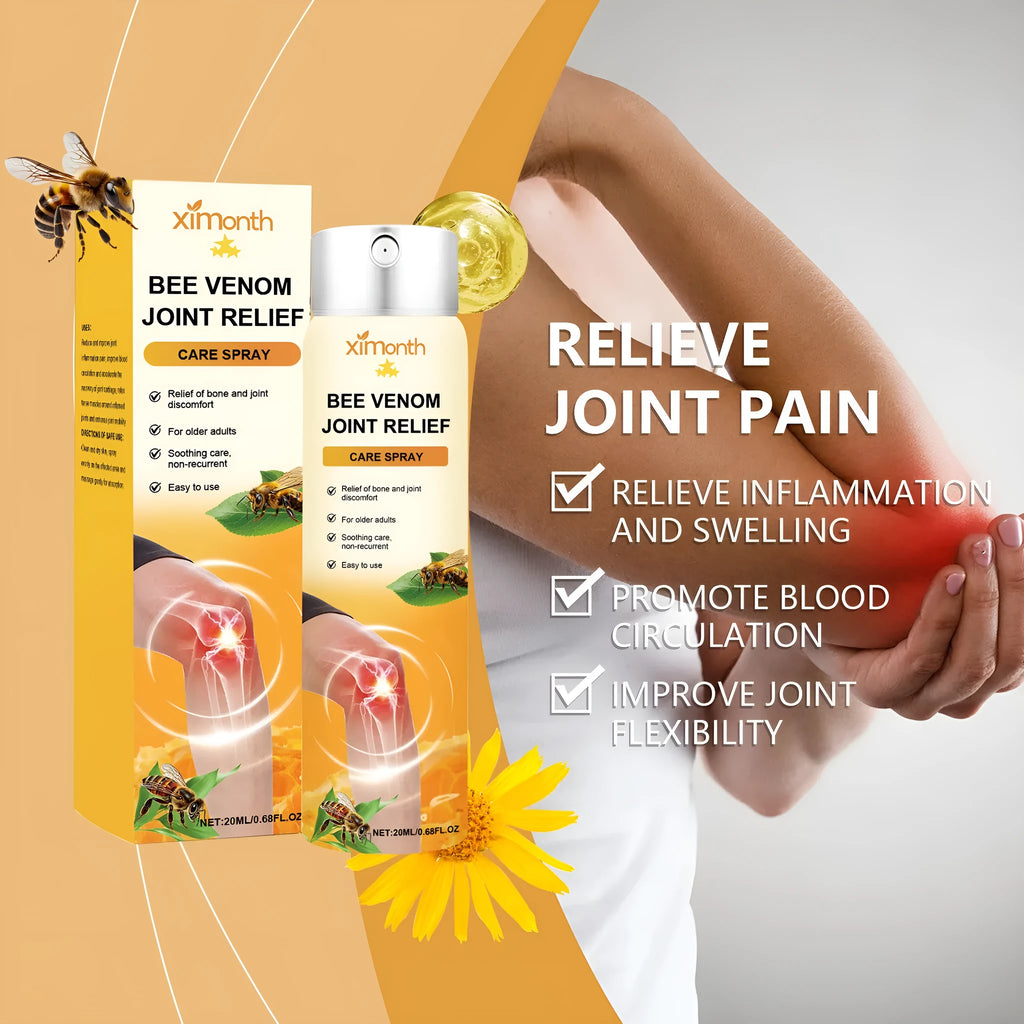20ml body care spray bottle with bee venom and arnica formulation