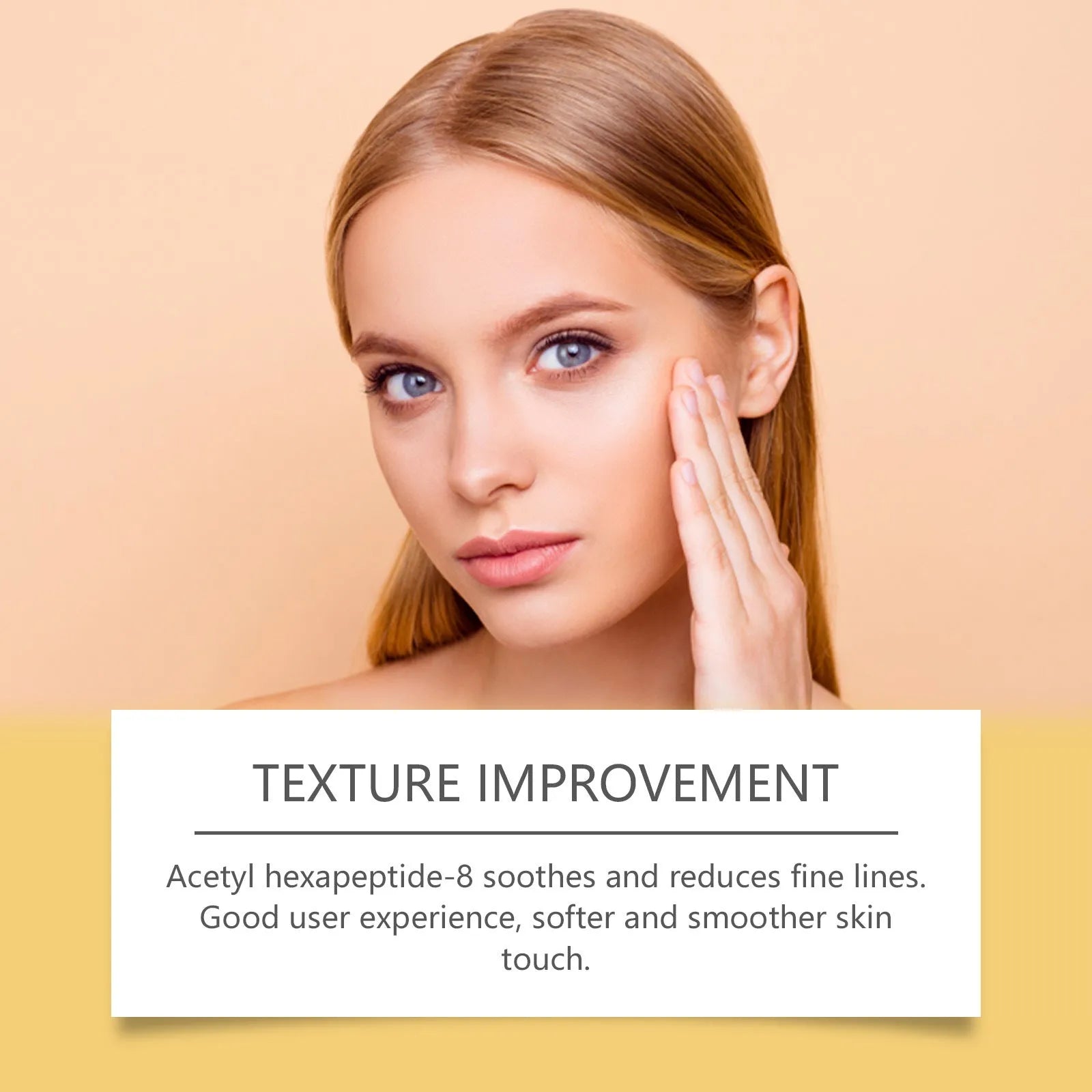 50g neck cream jar with anti-aging formula containing hyaluronic acid and collagen