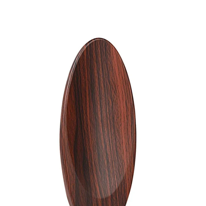 Electronic tea scale with wooden body, digital display, 200g range, and tea spoon accessory