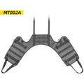 Black polyester motorcycle luggage loading base for fuel tank mounting, dimensions 100cm by 40cm.