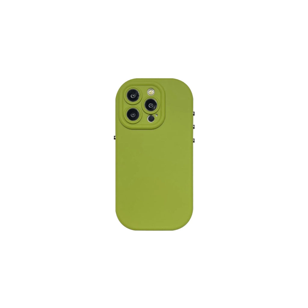 Electroplated solid colour silicone TPU drop-resistant protective phone case for iPhone models