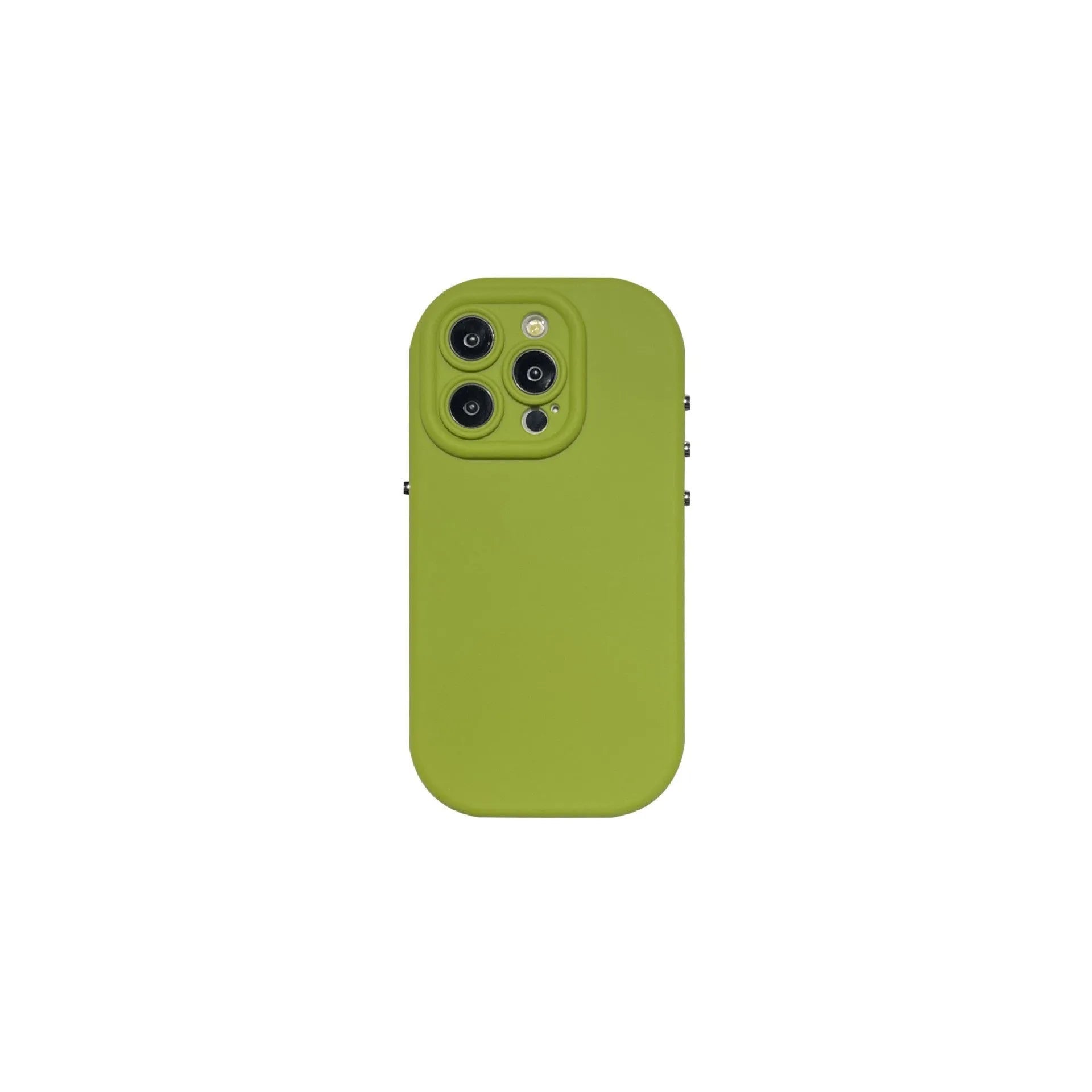 Electroplated solid colour silicone TPU drop-resistant protective phone case for iPhone models