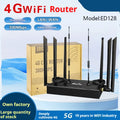 Industrial iron box 4G 3G router with multiple antenna and power supply configurations