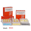 Reels of yellow, black, blue, and beige SMT double-sided splicing tape in various widths.