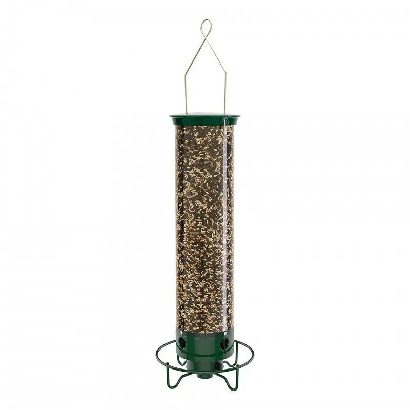 White iron hanging hummingbird feeder bird cage, 15x32cm, geometric modern simplicity style