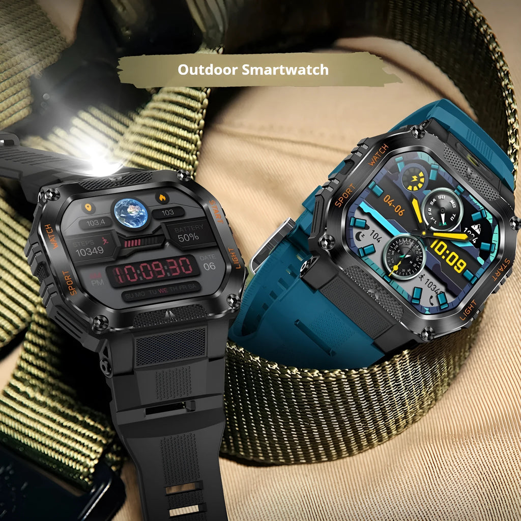 Smart watch with Bluetooth calling heart rate monitoring and music control in black colour