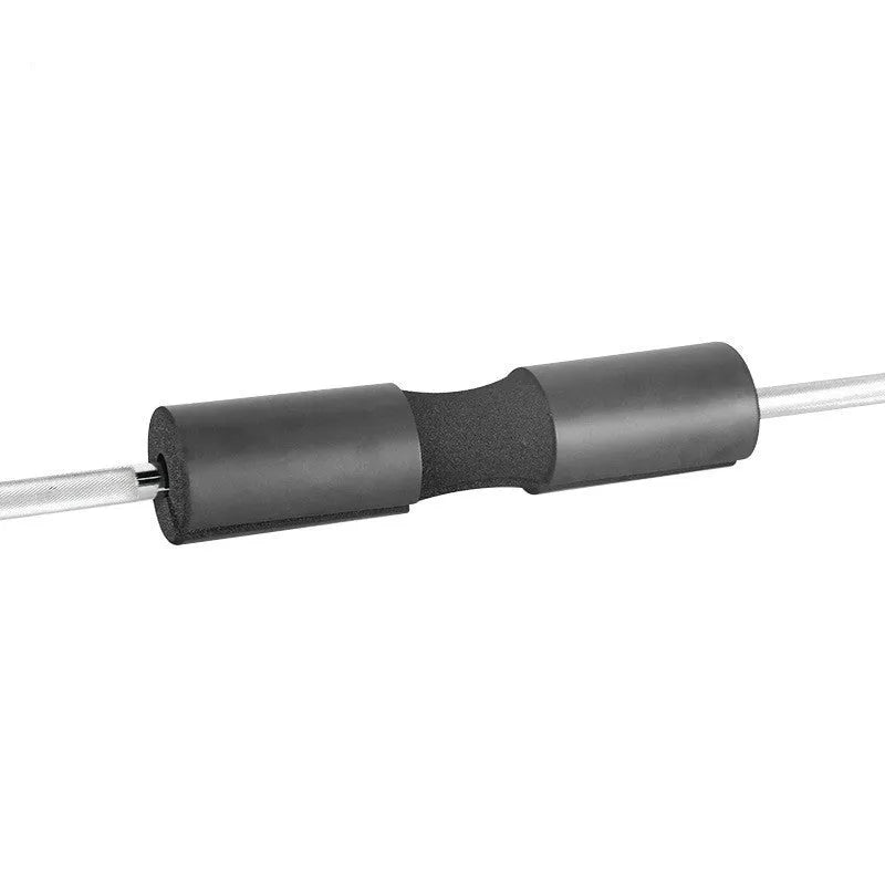 Barbell shoulder pad made of NBR foam, 44cm x 10cm, in black or red, for barbell training.