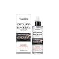 80 ml bottle of black rice exfoliating liquid for facial skincare.