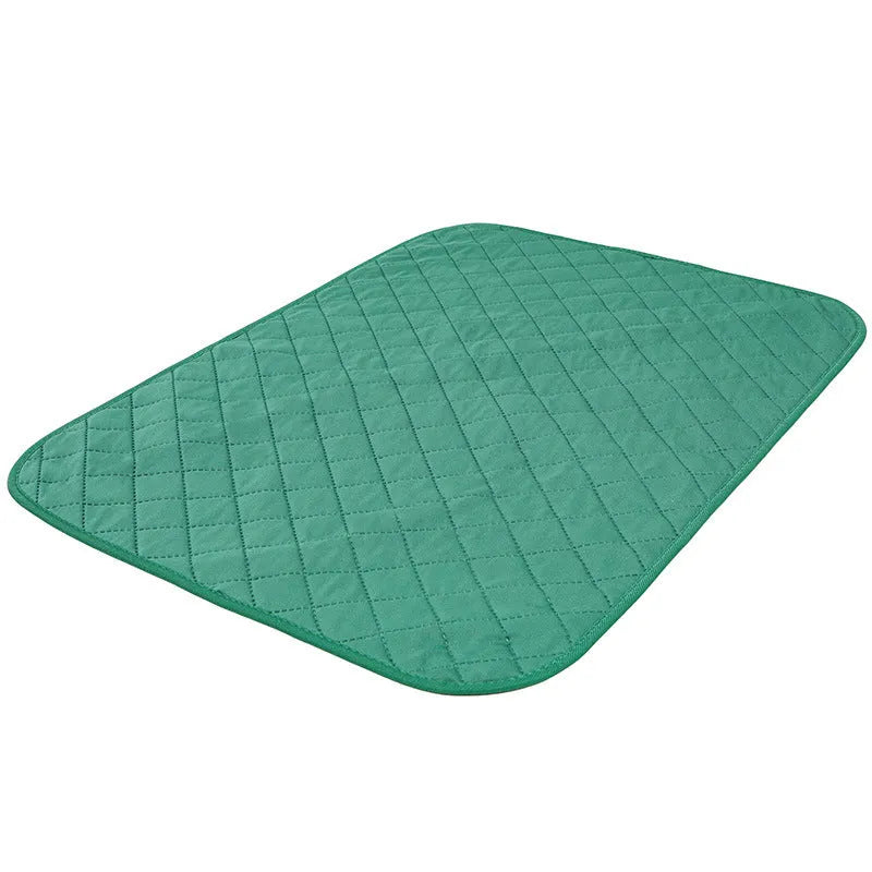 Natural bamboo fibre pet training pad in beige, moisture-proof and deodorant, foldable for travel