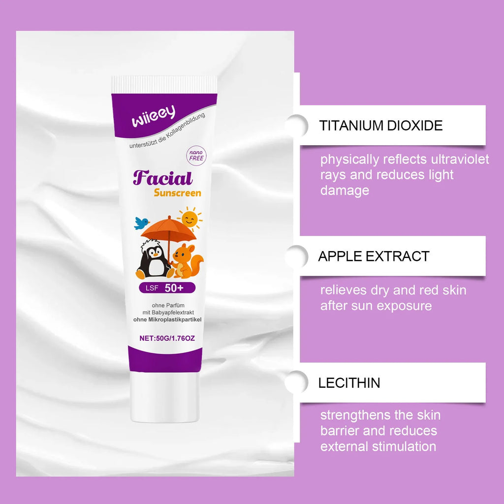 50g tube of summer daily sunscreen cream with titanium dioxide protection