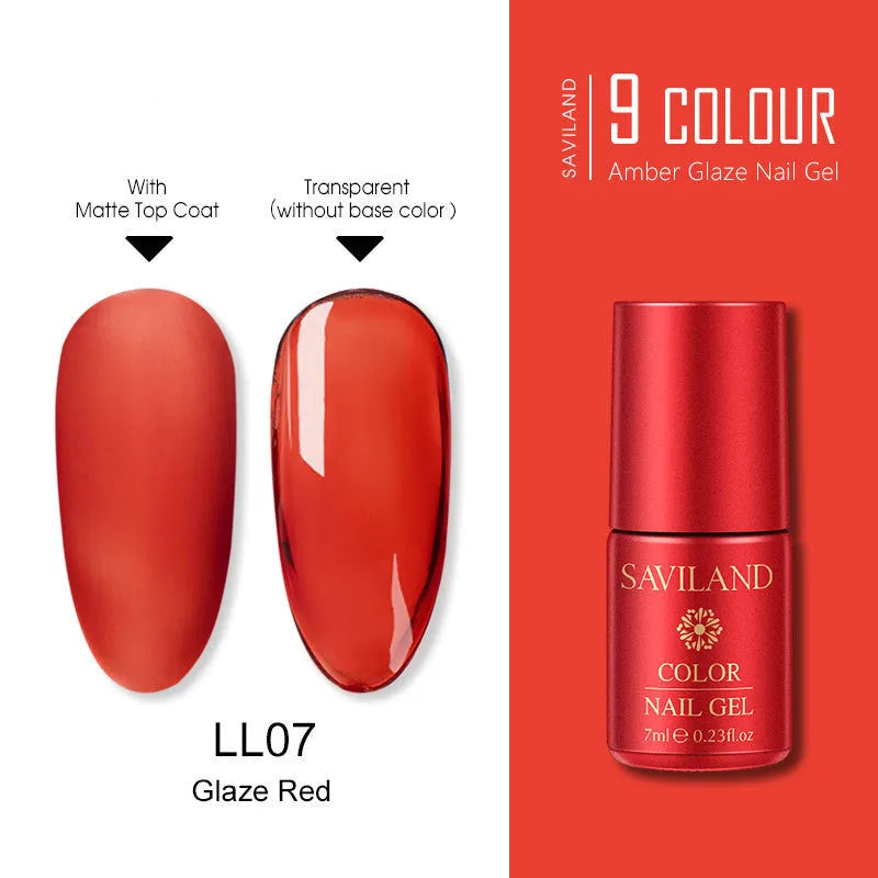 Transparent lasting phototherapy glue 7ml resin nail gel with frosted bottom seal in a colour option for nail art
