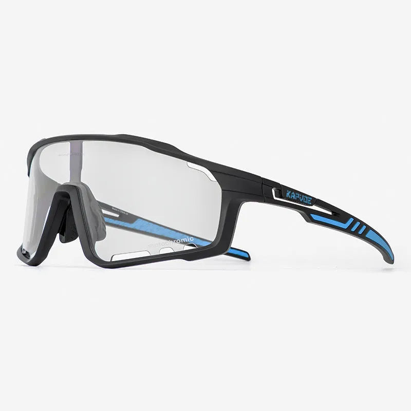Photochromic cycling goggles with TR90 frame and semi-rimless design for outdoor sports