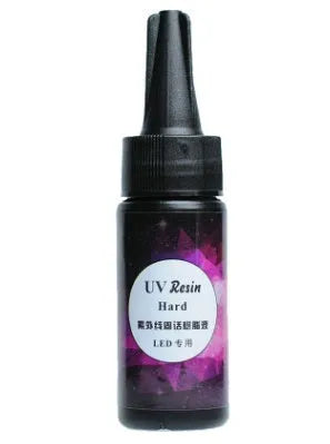 Black UV dryer lamp for curing epoxy resin in DIY jewellery making projects