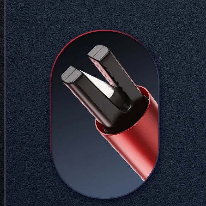 Tungsten steel head car window breaker portable emergency escape hammer black aluminium alloy