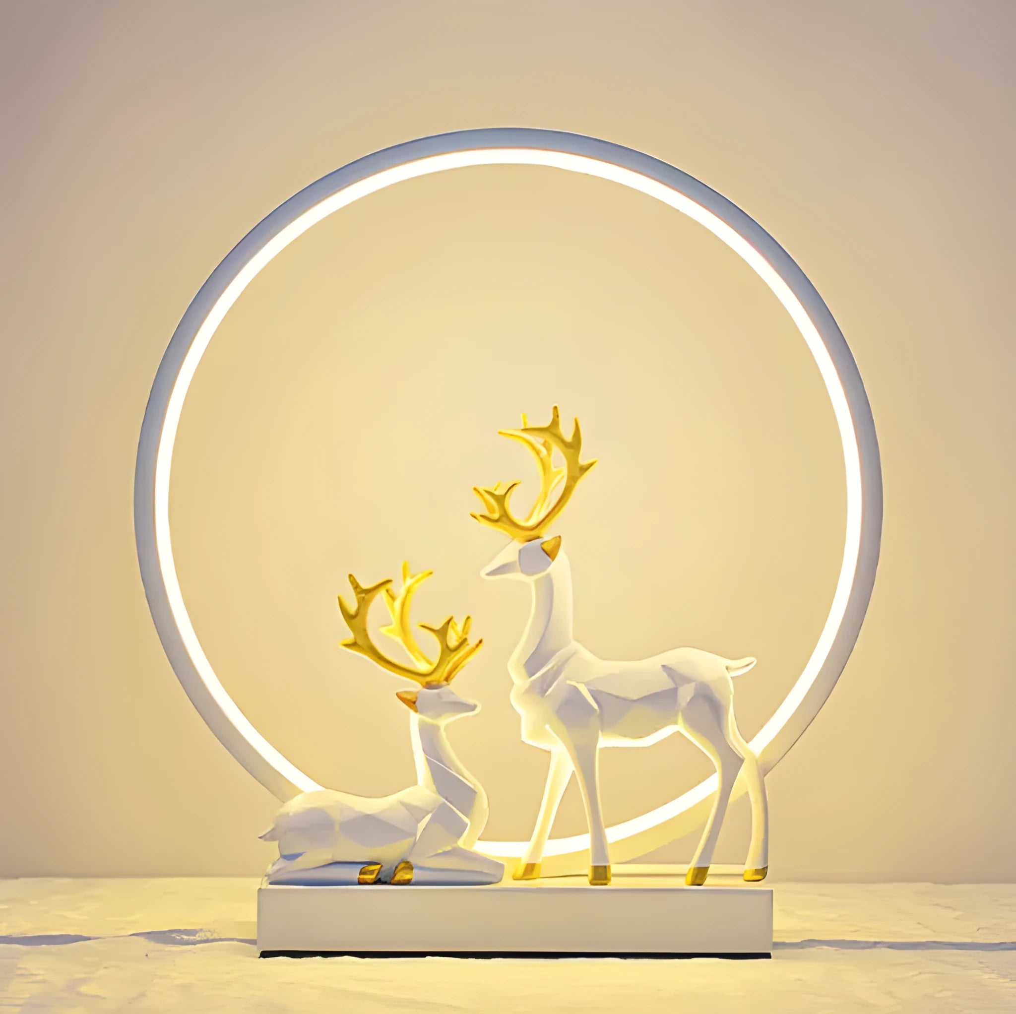 Modern bride dowry wedding night light with remote control in gold or white finish