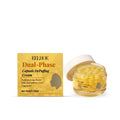50g jar of dual-phase depuffing eye cream with firming capsules for targeted treatment