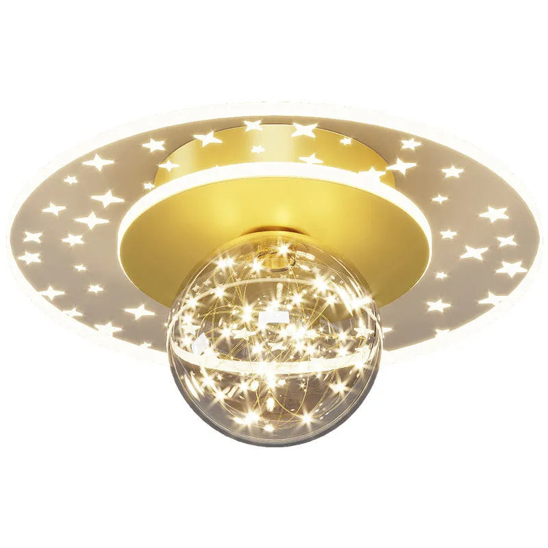 Modern ceiling lamp with three-colour LED lighting for corridors and hallways
