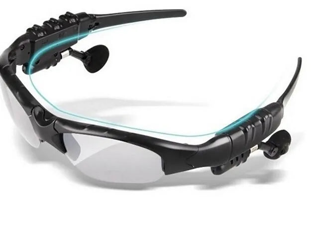 4.1 Smart Stereo Bluetooth Sunglasses, oval frame, wireless sports headset, gray lenses model