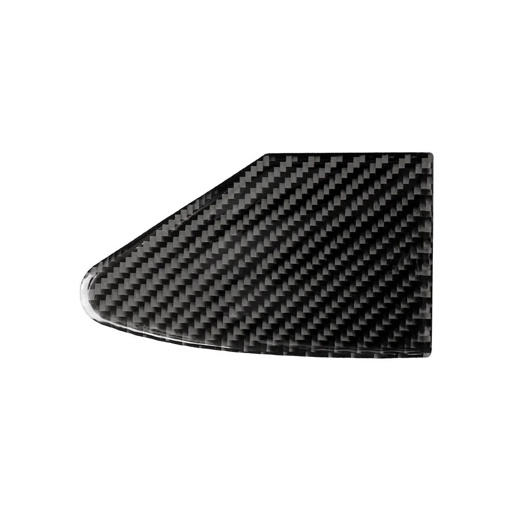 Carbon fibre USB charging port panel sticker with protective surface finish