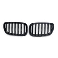 Bright black ABS plastic medium mesh grille for BMW X5 E53 with 204mm middle section