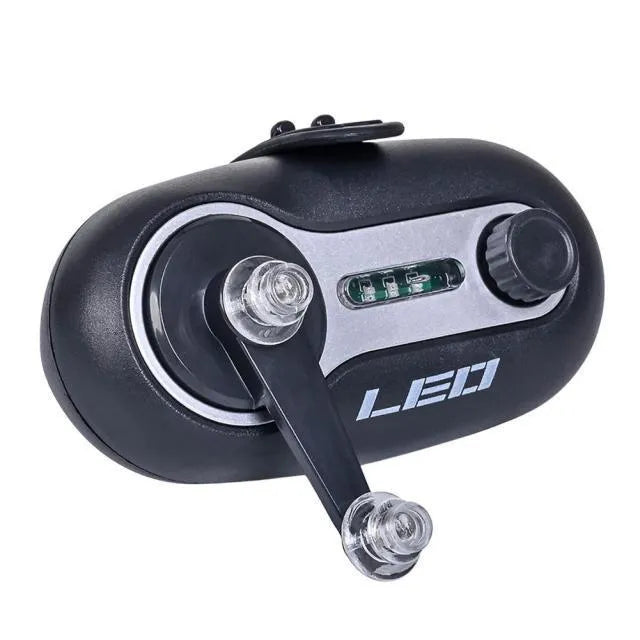 Fishing rod alarm with automatic night fishing signal induction lamp in blue or black colour options