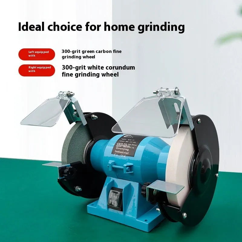 5-inch desktop metal grinder for knife sharpening on workbench