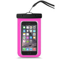 Waterproof mobile phone bag in environmentally friendly PVC measuring 21 x 10.7 cm