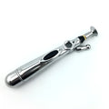 KEBETEME Massage Pen with three interchangeable therapy tips on a white background