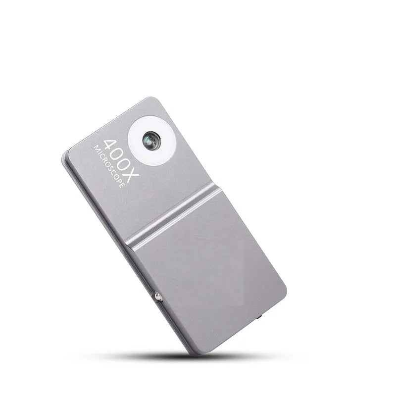 Black silver mobile phone microscope lens with aluminium alloy and TPU shell for iPhone compatibility