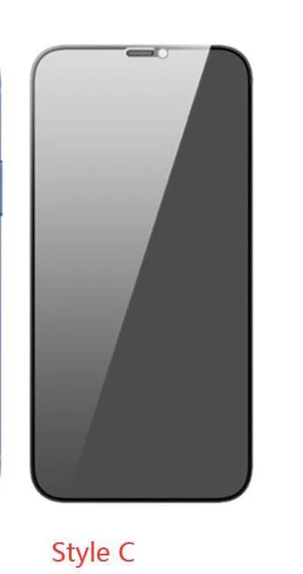 Tempered glass screen protector for iPhone 12 Pro Max, 11, XR, XS Max, 7/8 Plus, full-screen borderless film, transparent.