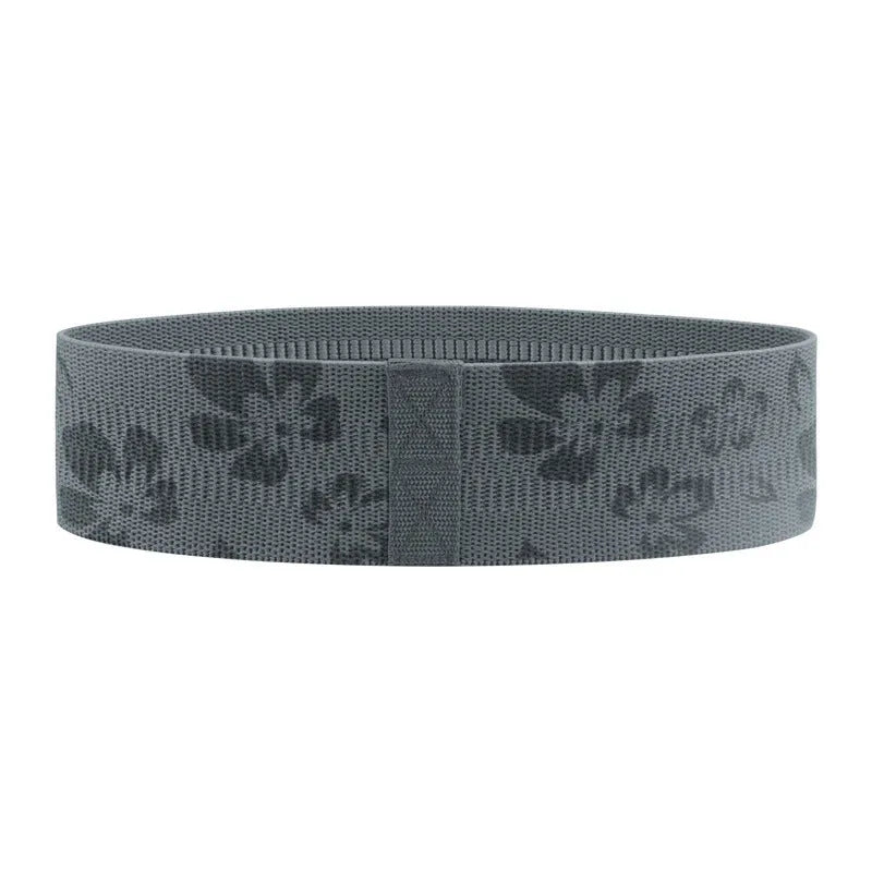 Pure cotton yoga resistance band, 8cm wide, in S 65cm, M 75cm or L 85cm, for hip and buttock training
