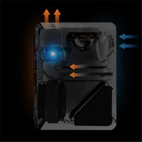 Smart projector USB orthographic front projection 320x240 20W with UK plug