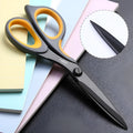 Alloy stainless steel scissors with black plastic handle and 6-inch blades