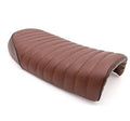 CG125 motorcycle seat cushion modification part, 530mm, shown in Black or Brown with Hump or Straight grain style options
