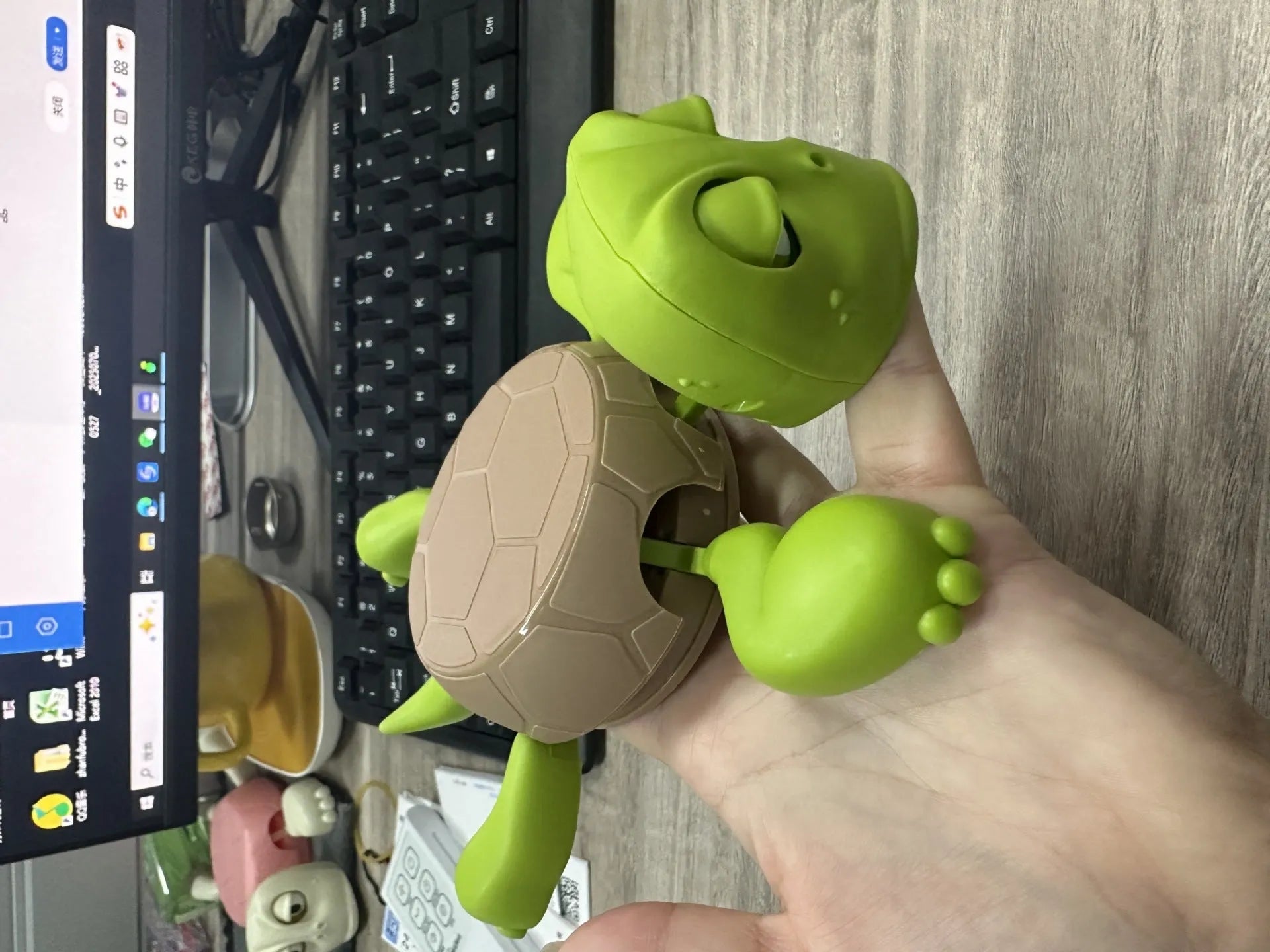 ABS plastic turtle coaster in light green dark green wheat starch or yellow colours
