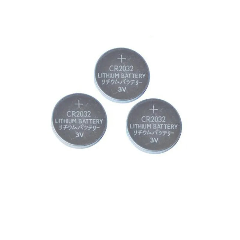 Pack of three types of alkaline 3V button batteries: CR2032, CR2025, and CR2016 coin cells