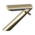 Simple hot and cold bathroom washbasin faucet mixer tap in chrome finish with copper construction