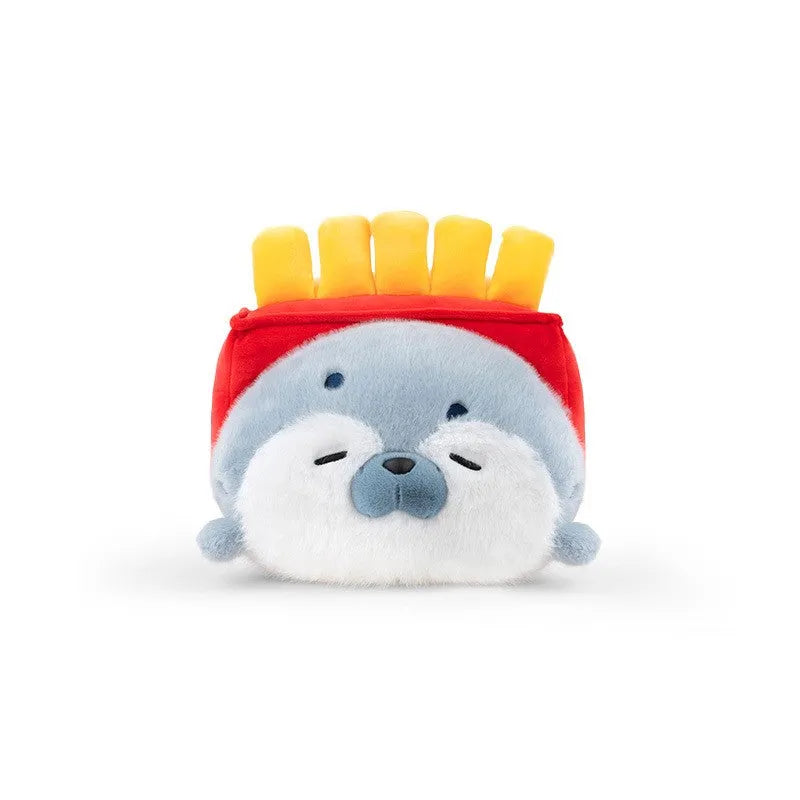 40cm lying sea otter plush doll in brown with PP cotton filling for comfort sleep