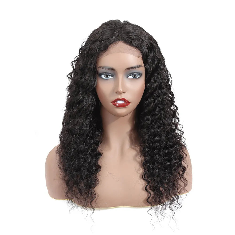 Human hair lace front wig for women in 1b natural colour, 8 to 20 inch length, lightweight 157-212g