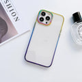 Metal lens protective mobile phone case for iPhone 14 Pro Max in blue aurora colour
