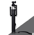 Telescopic aluminium alloy self-timer rod for photography line control in five colour options