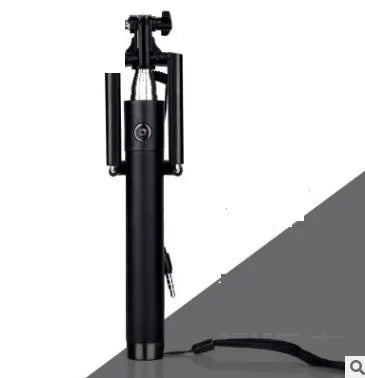 Telescopic aluminium alloy self-timer rod for photography line control in five colour options