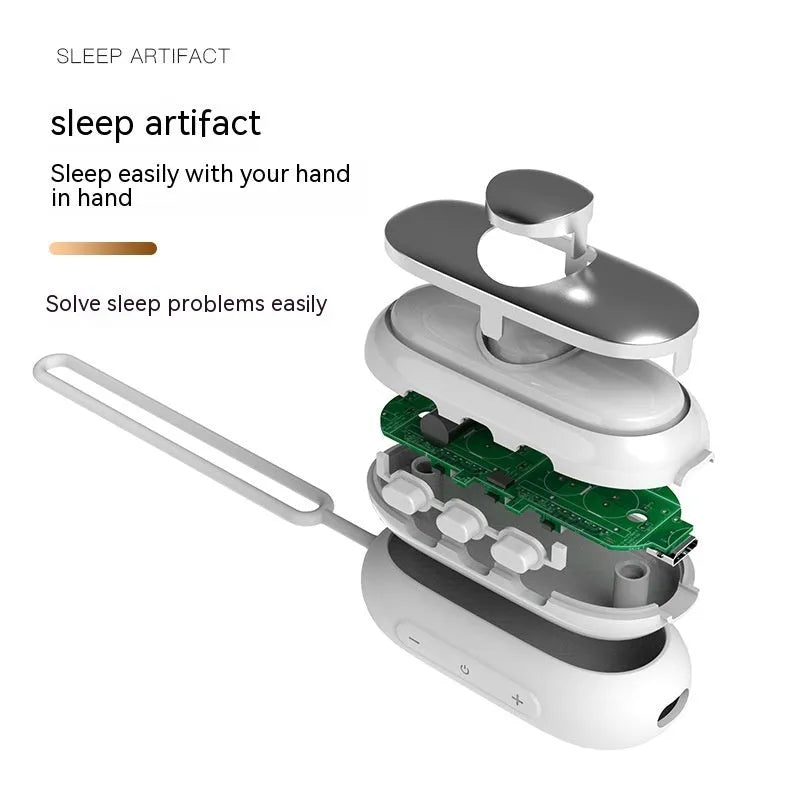 Insomnia help device intelligent hand grip sleeping aid instrument with remote control in spring dawn colours