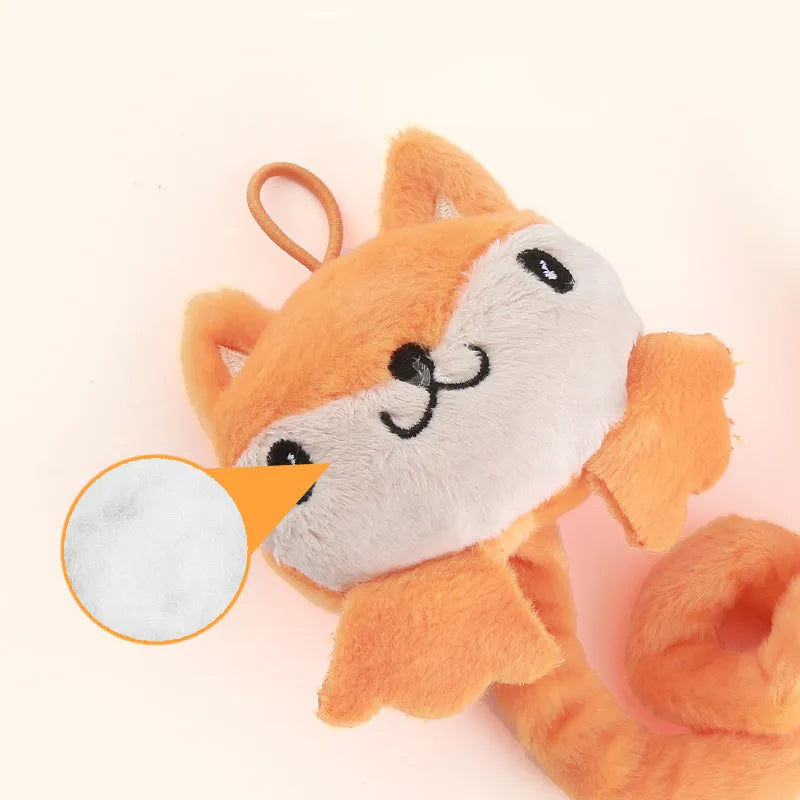 Creative Pet Supplies spring-loaded plush cat toy with catnip in brown, durable for chewing