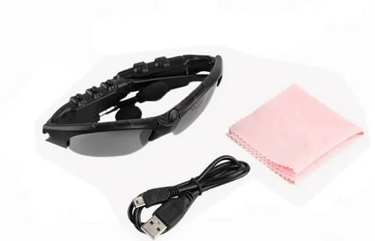 4.1 Smart Stereo Bluetooth Sunglasses, oval frame, wireless sports headset, gray lenses model