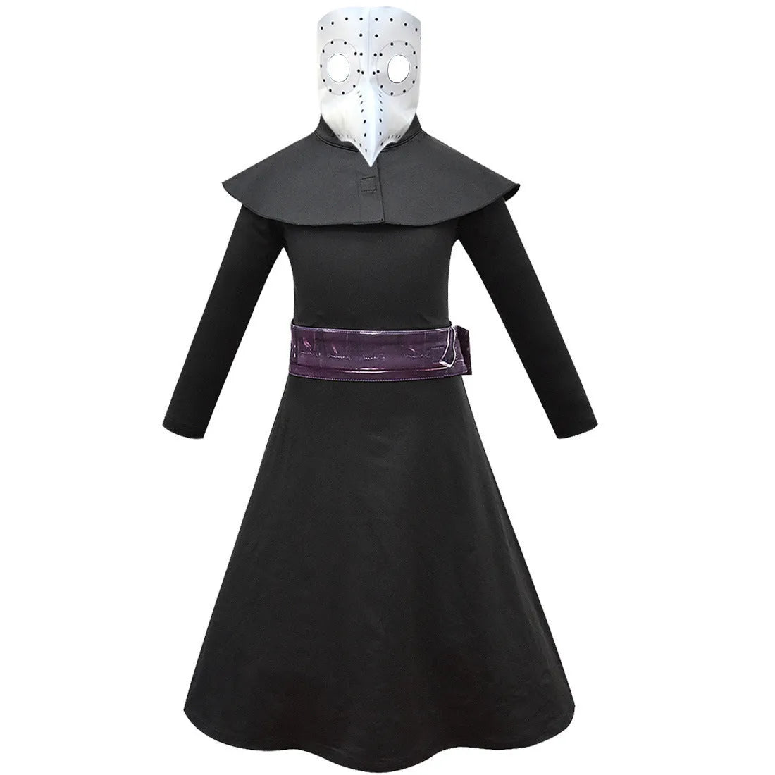 Boys Halloween costume set with hat, polyester fabric, available in sizes 120cm to 160cm and multiple styles.