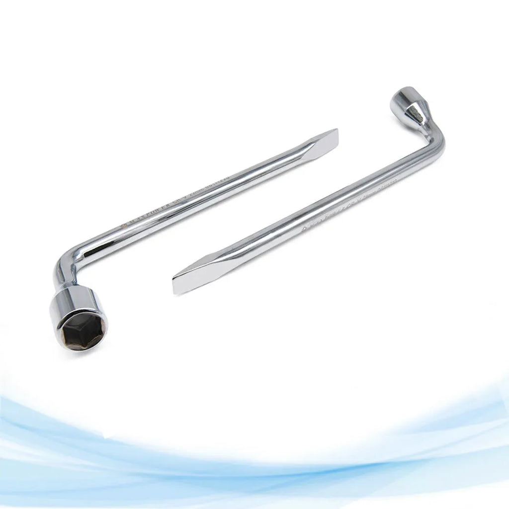 Single 19mm drive, L-shaped socket wrench tool made from CR-V steel