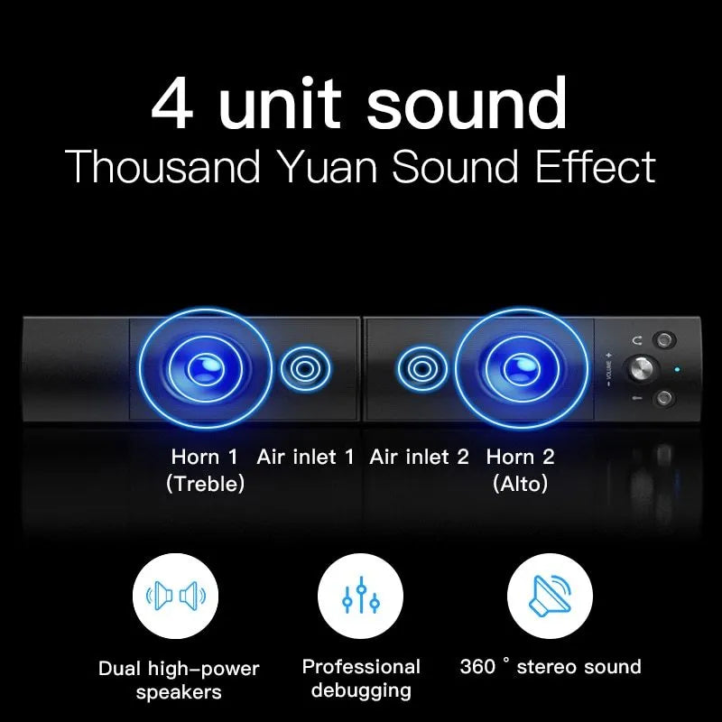 Small Bluetooth speaker subwoofer in phantom black with dual drivers and detachable design