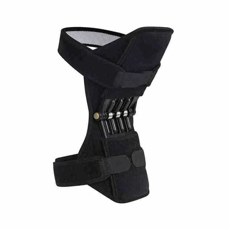Black and white knee pads for patella joint protection outdoor sports