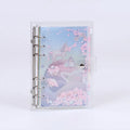 PVC-covered A5 metal ring binder in Alice Castle colour with loose-leaf paper and pull side bag.